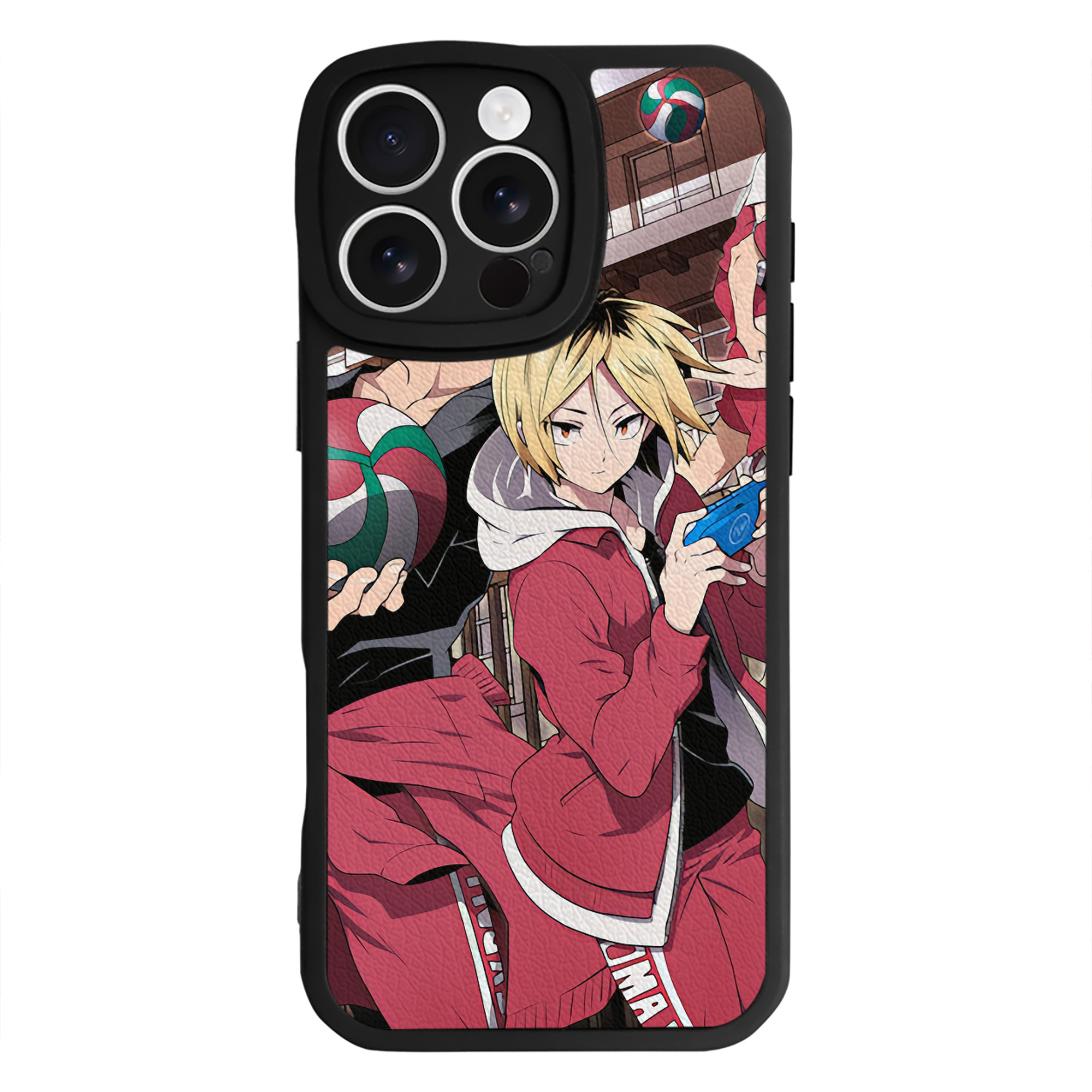（画像用） ハイキュー!! Haikyu!! 【iPhone 16シリーズ対応】シリコンスマホケース（レザー調） 材質：シリコン